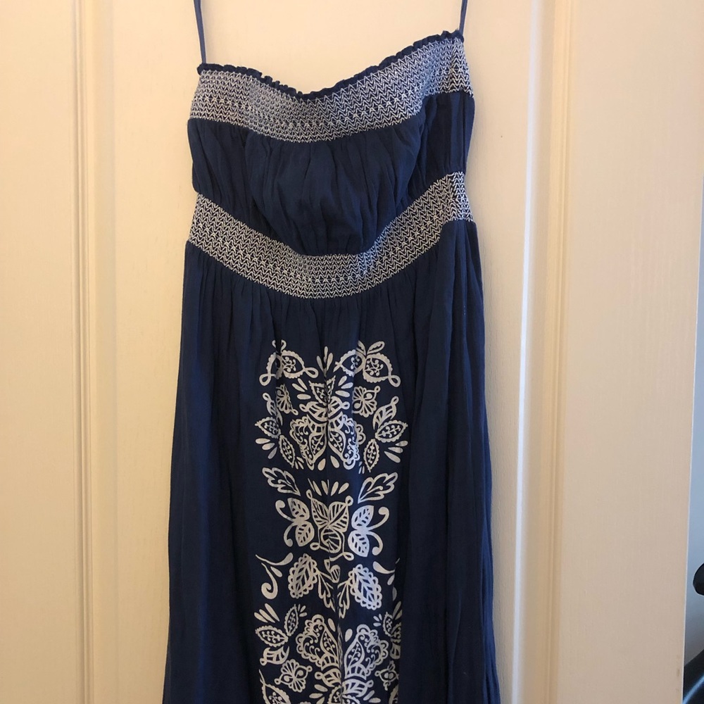 Strapless maxi dress